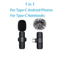 2 piece wireless Lavalier microphone