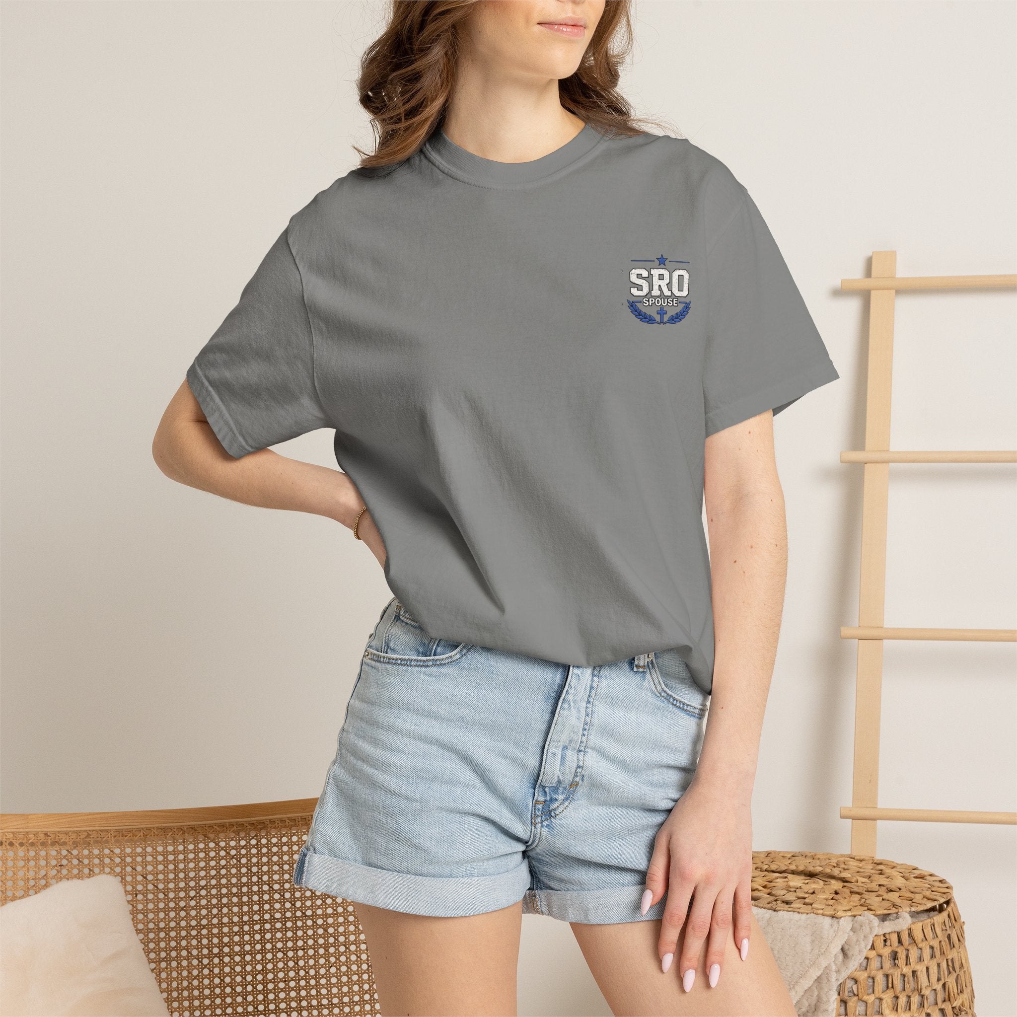 SPOUSE School Resource Officer Tribute T-Shirt — "Then I Heard His Voice Saying: Whom Shall I Send?"