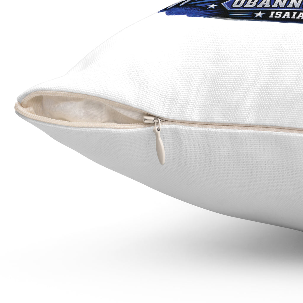 SRO Tribute Pillow — “Here Am I, Send Me” Blue School Resource Officer Throw Pillow