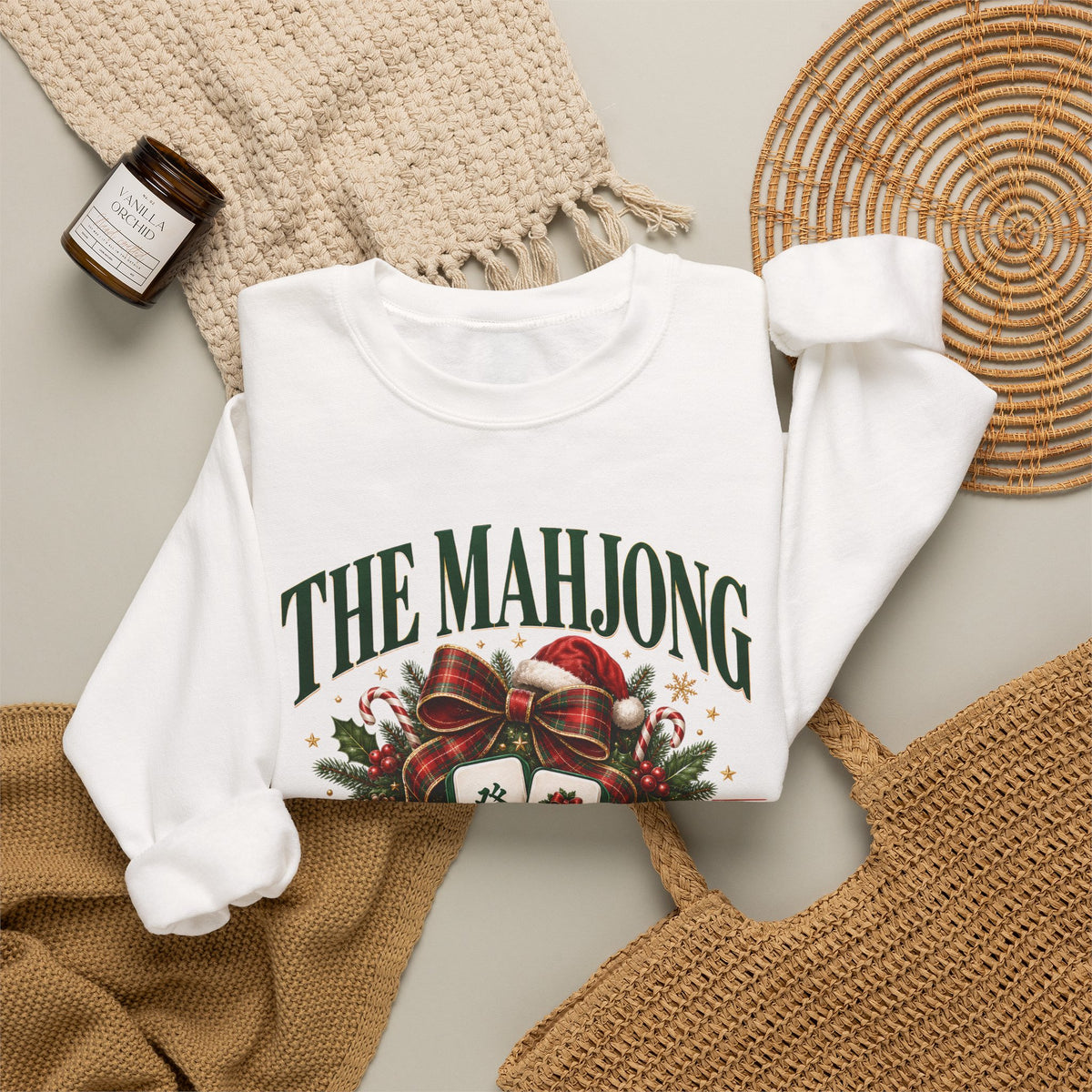 Mahjong Social Club Crewneck - CHRISTMAS