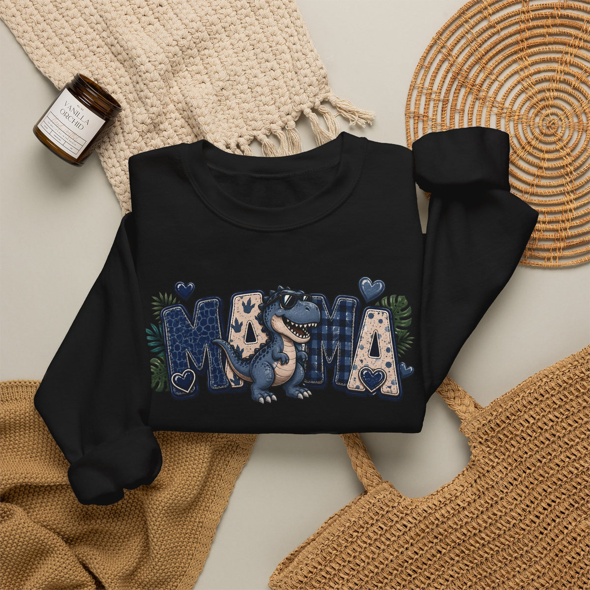 MAMA Crewneck Sweatshirt (personalized) BOY DINO - BECKETT