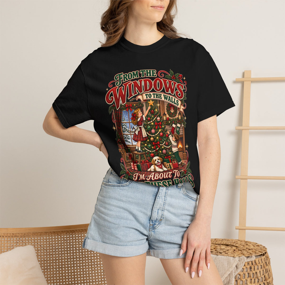 Christmas Deck These Halls Tee