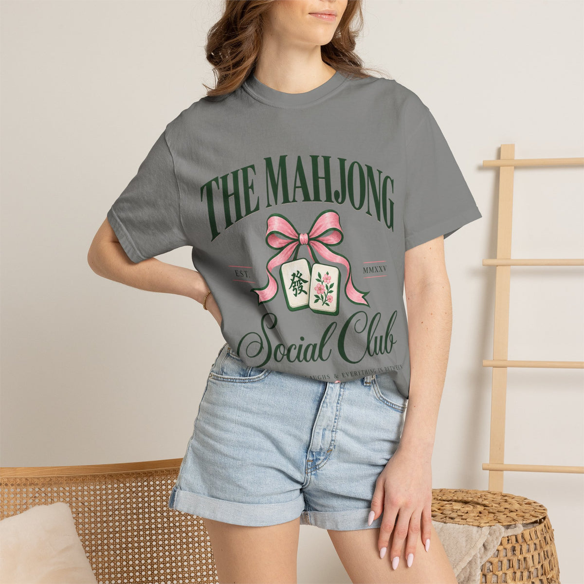 Mahjong Social Club T-Shirt — Vintage Mahjong Tiles Graphic LIMITED