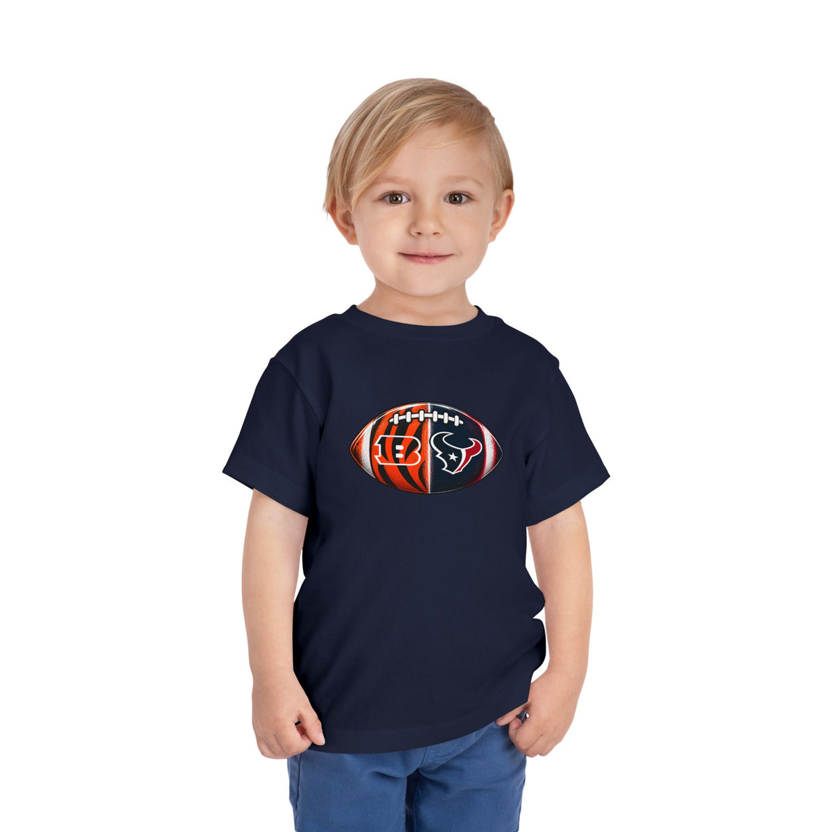 Toddler Split Team Football Tee