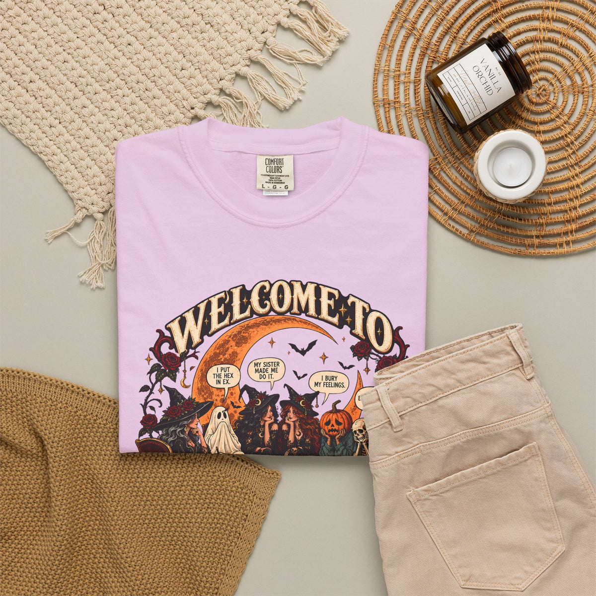 Witchy Group Therapy T-Shirt — "Welcome to Witchy Group Therapy" Retro Halloween Tee