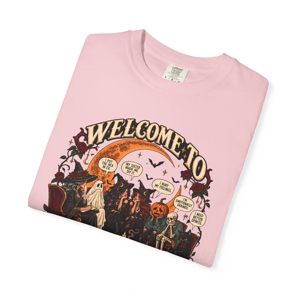 Witchy Group Therapy T-Shirt — "Welcome to Witchy Group Therapy" Retro Halloween Tee