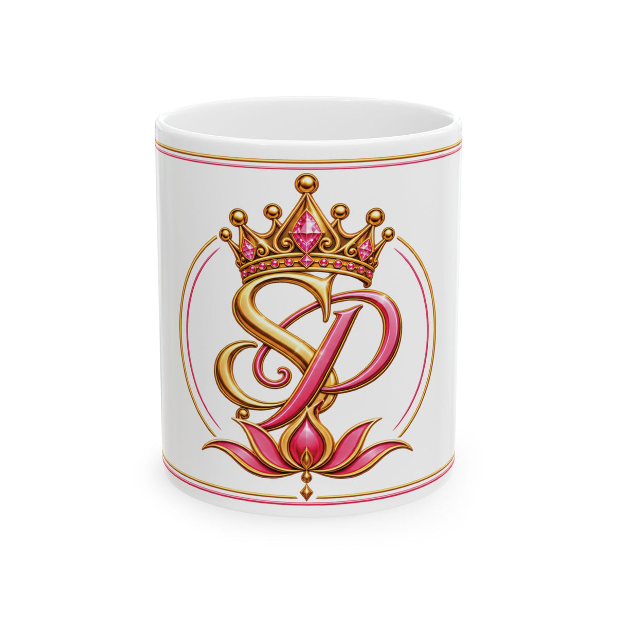 Monogram Crown Mug