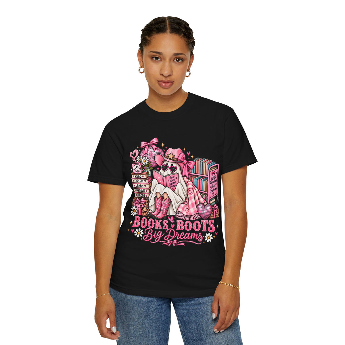 Books & Boots Cozy Reading T-Shirt
