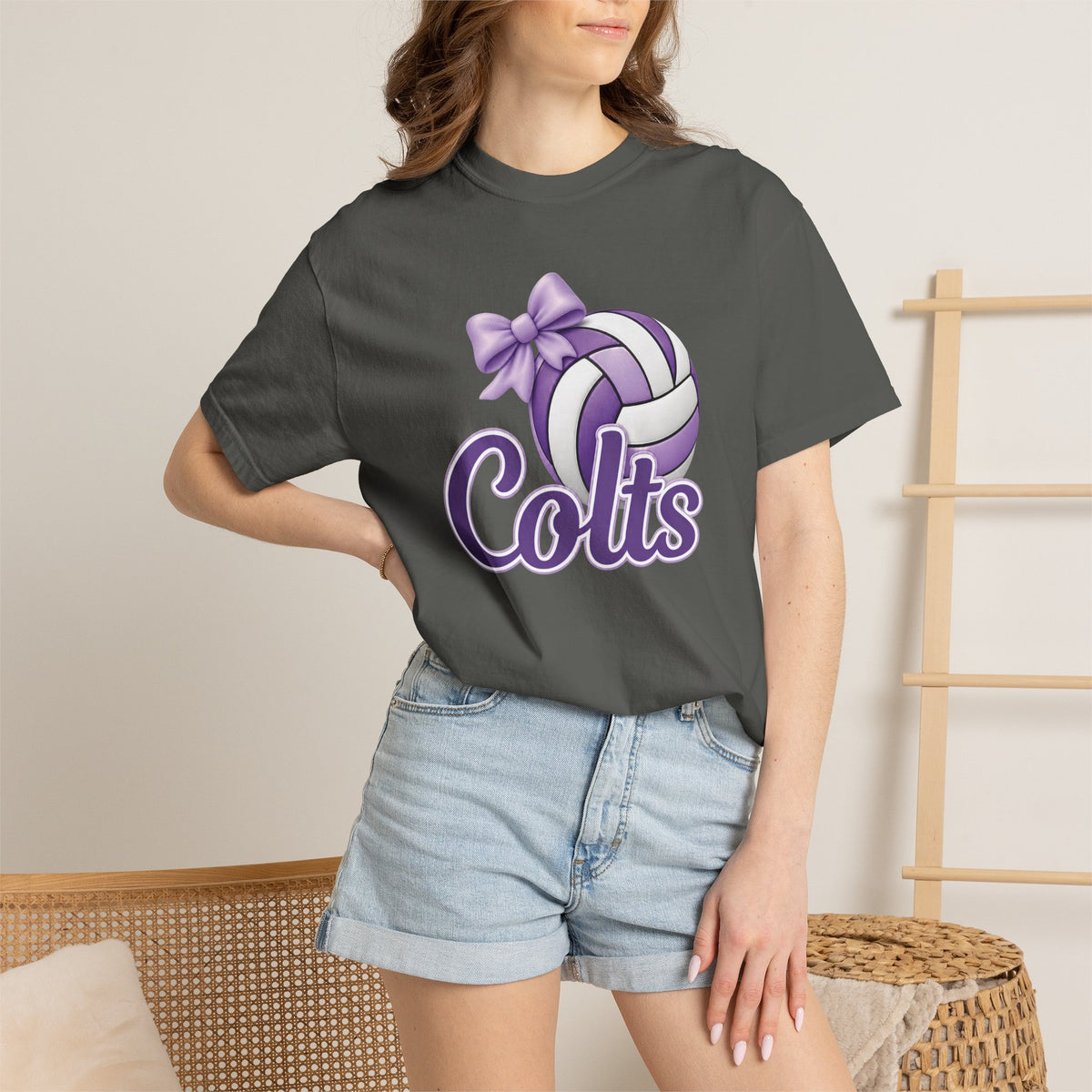 Colts Volleyball Purple Tee