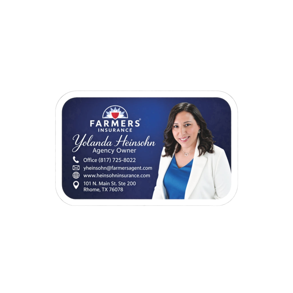 Farmers Insurance Agent Business Card Sticker