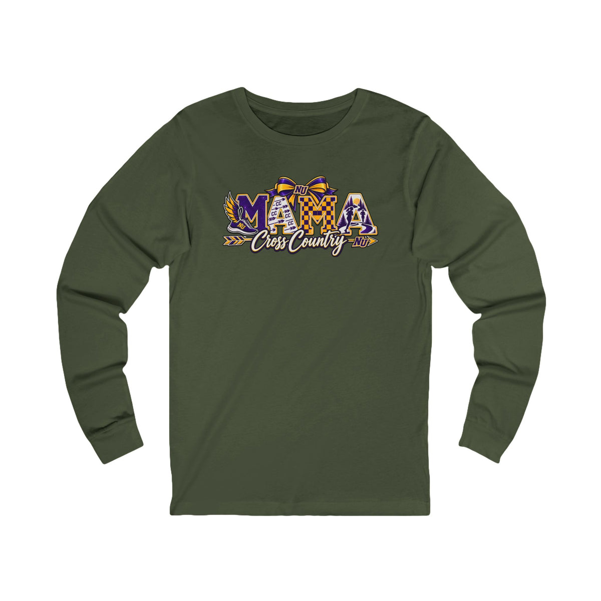 Mama Crew Long Sleeve Tee Mama Graphic