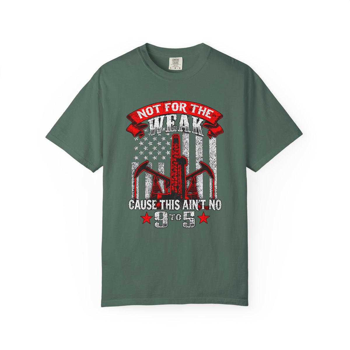 Funny Oilfield TShirt Flag Not 9 to 5