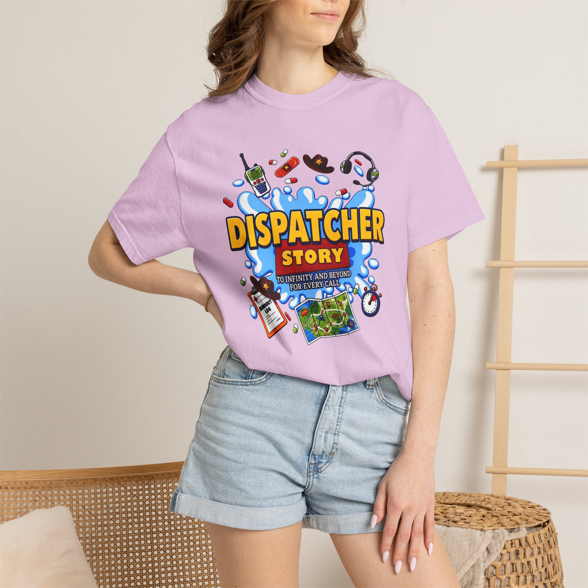 Dispatcher Story TShirt 911 Dispatcher Rescue Radio Call Center Tee