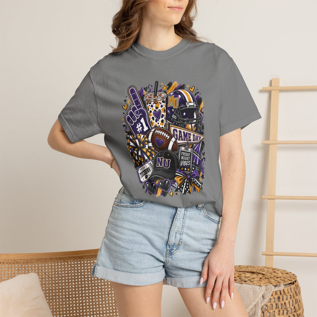Game Day Football NU Tiger Fan Tee