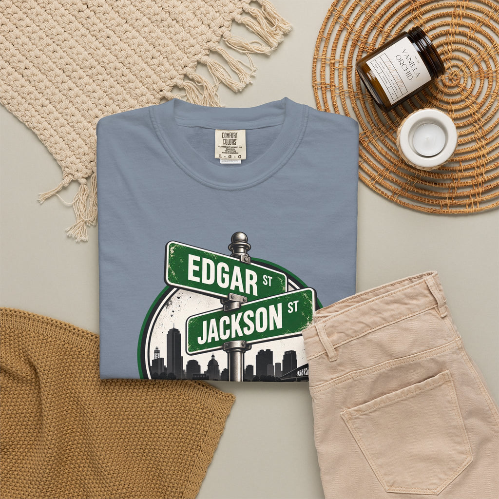 FaithCity Edgar Jackson Street Sign Skyline Tee