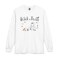 Trick or Treat Ghost Long Sleeve Tee — Cute Halloween Shirt