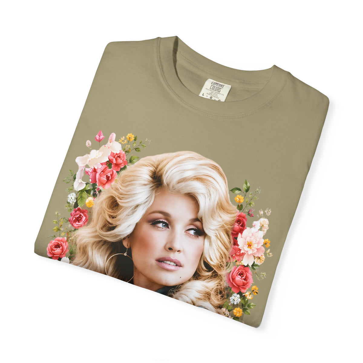 Graphic Tee Retro Floral Portrait I Will Always Love You