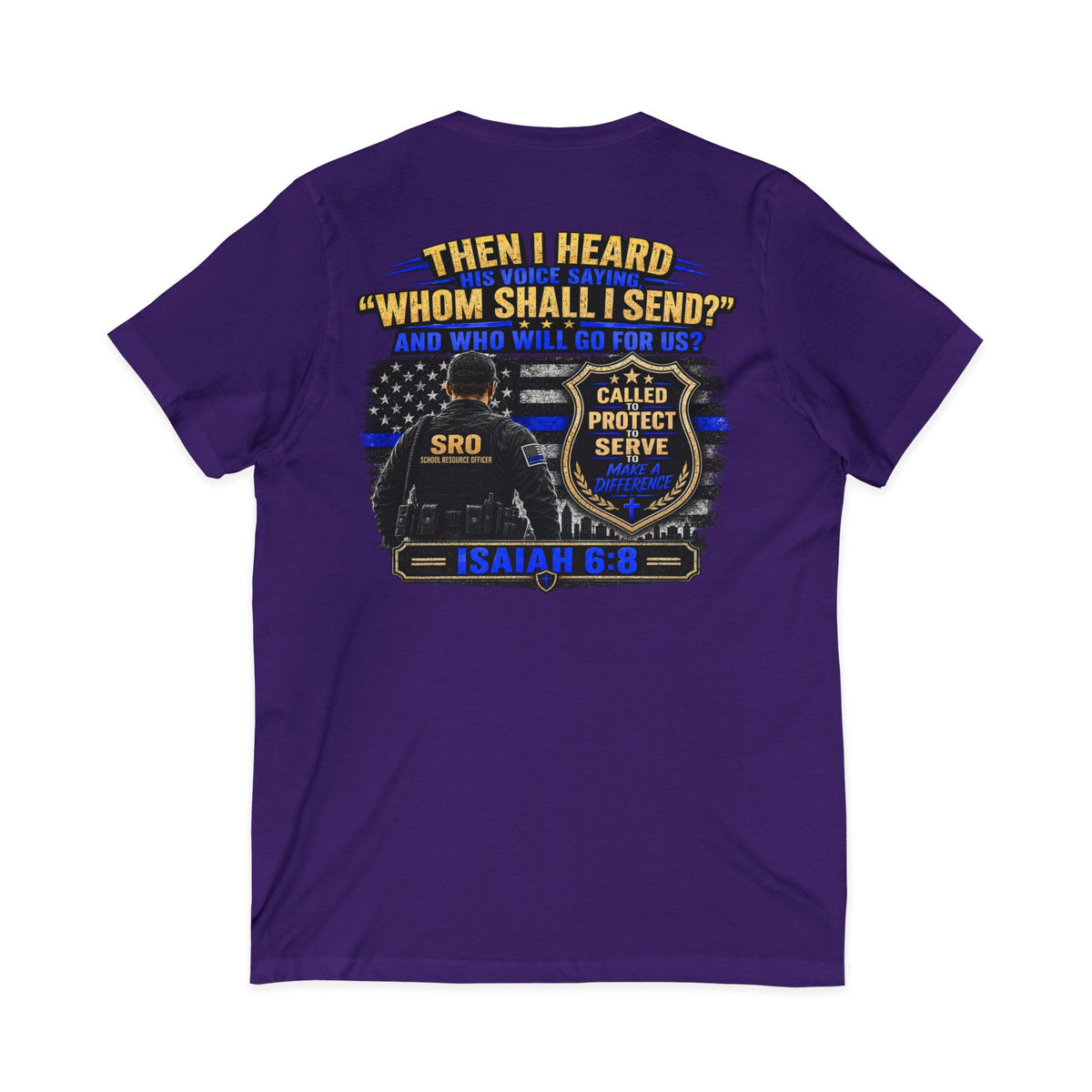 SPOUSE SRO V-Neck Tee — "Called to Protect"