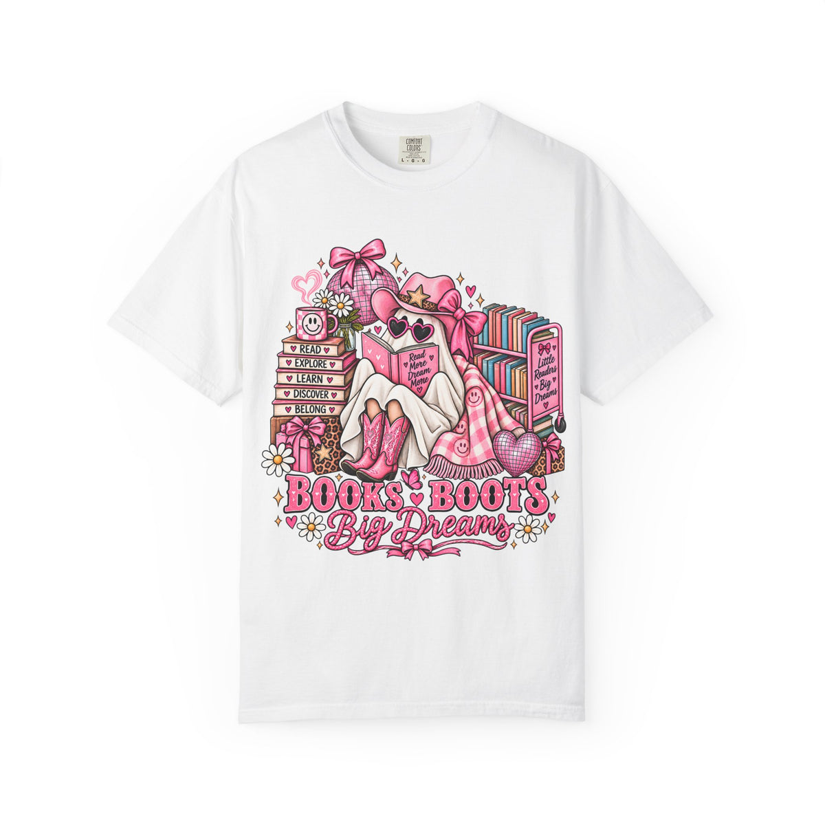 Books & Boots Cozy Reading T-Shirt