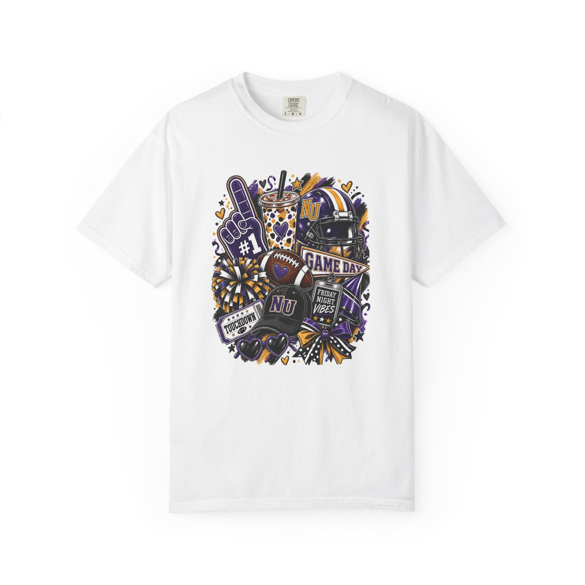 Game Day Football NU Tiger Fan Tee