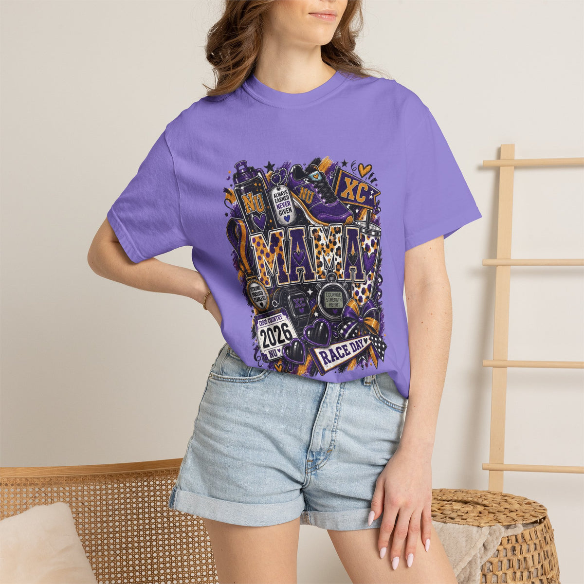 XC Mama Race Day TShirt 2026 Cross Country Mom Support Tee