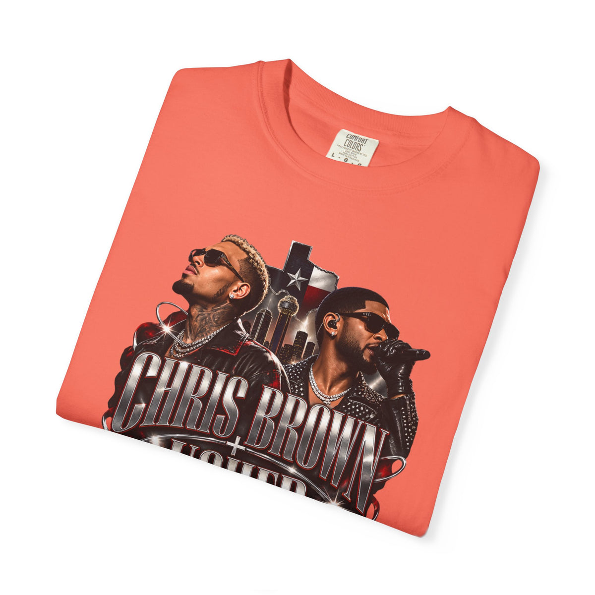 Chris Brown & Usher Concert Tee — Retro R&B Graphic T-Shirt