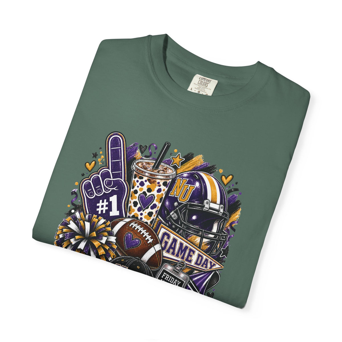 Game Day Football NU Tiger Fan Tee