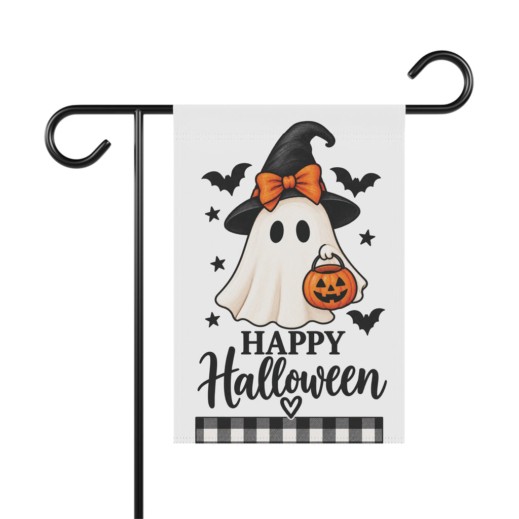 Halloween Ghost Garden Flag Pumpkin Ghost