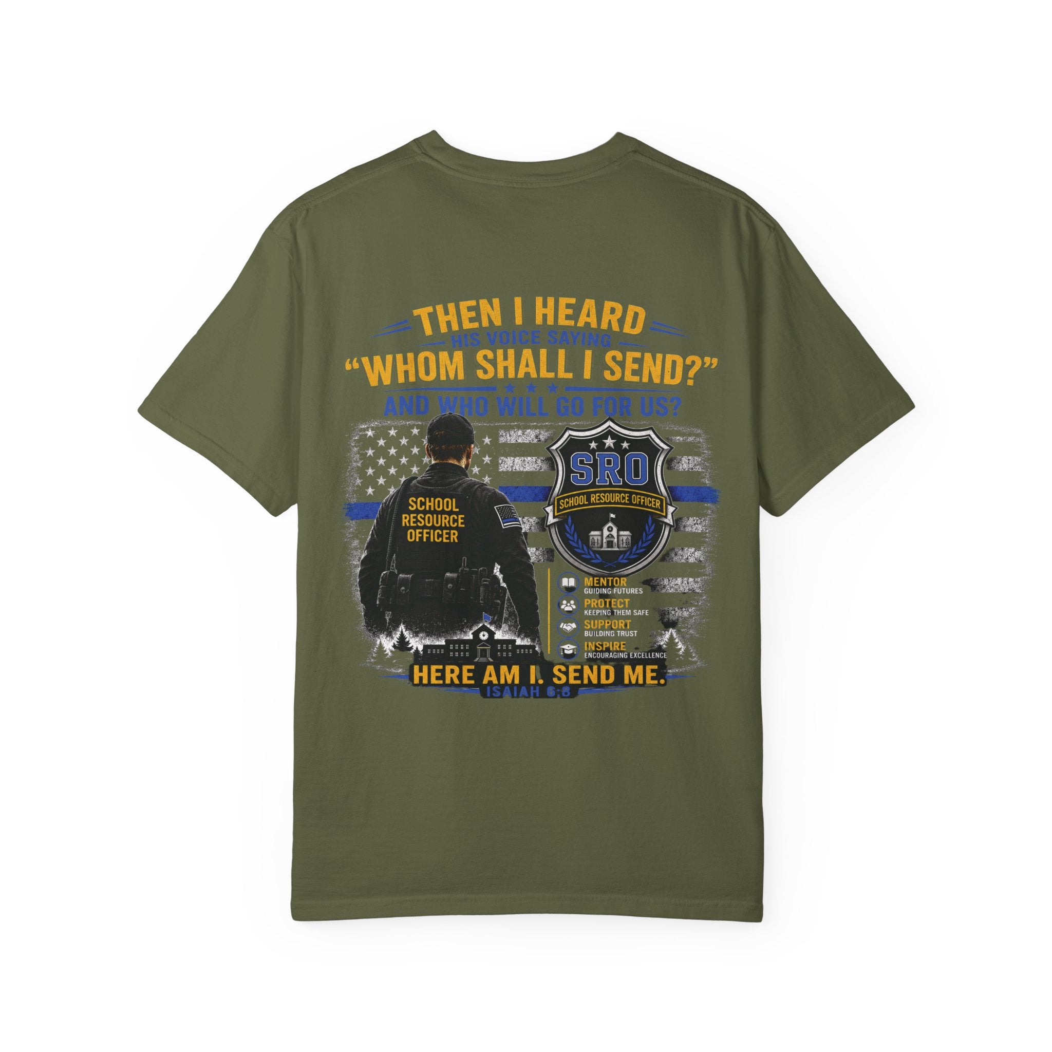 SPOUSE School Resource Officer Tribute T-Shirt — "Mentor etc"