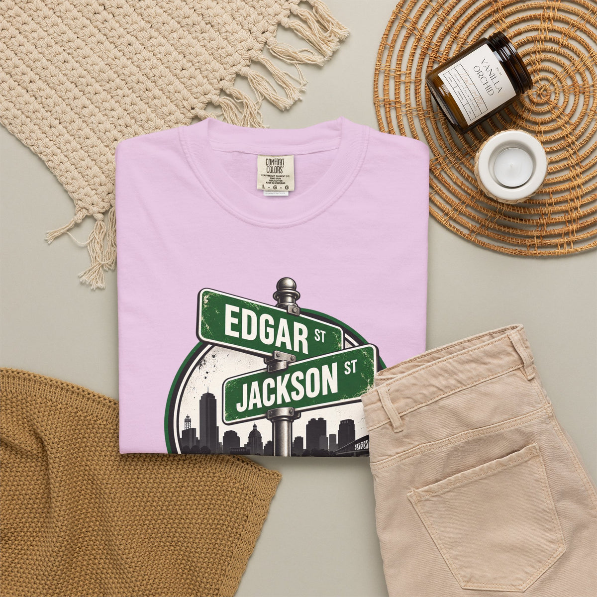 FaithCity Edgar Jackson Street Sign Skyline Tee