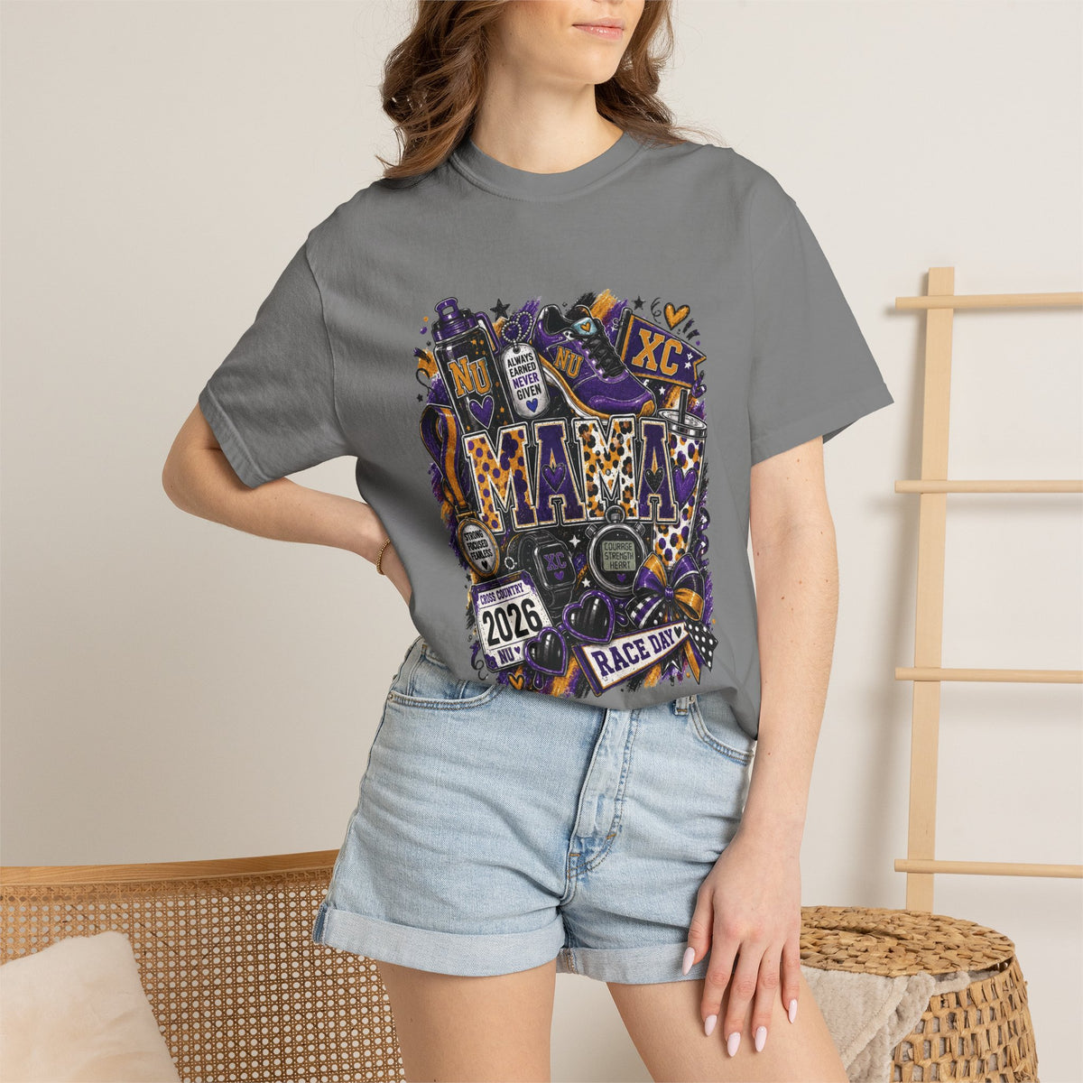 XC Mama Race Day TShirt 2026 Cross Country Mom Support Tee