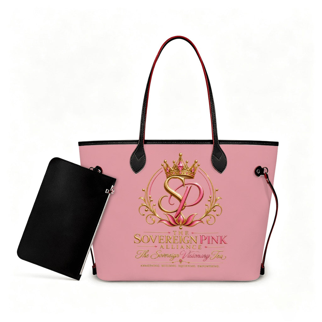 PU Leather Tote Bag with Mini Destined for More