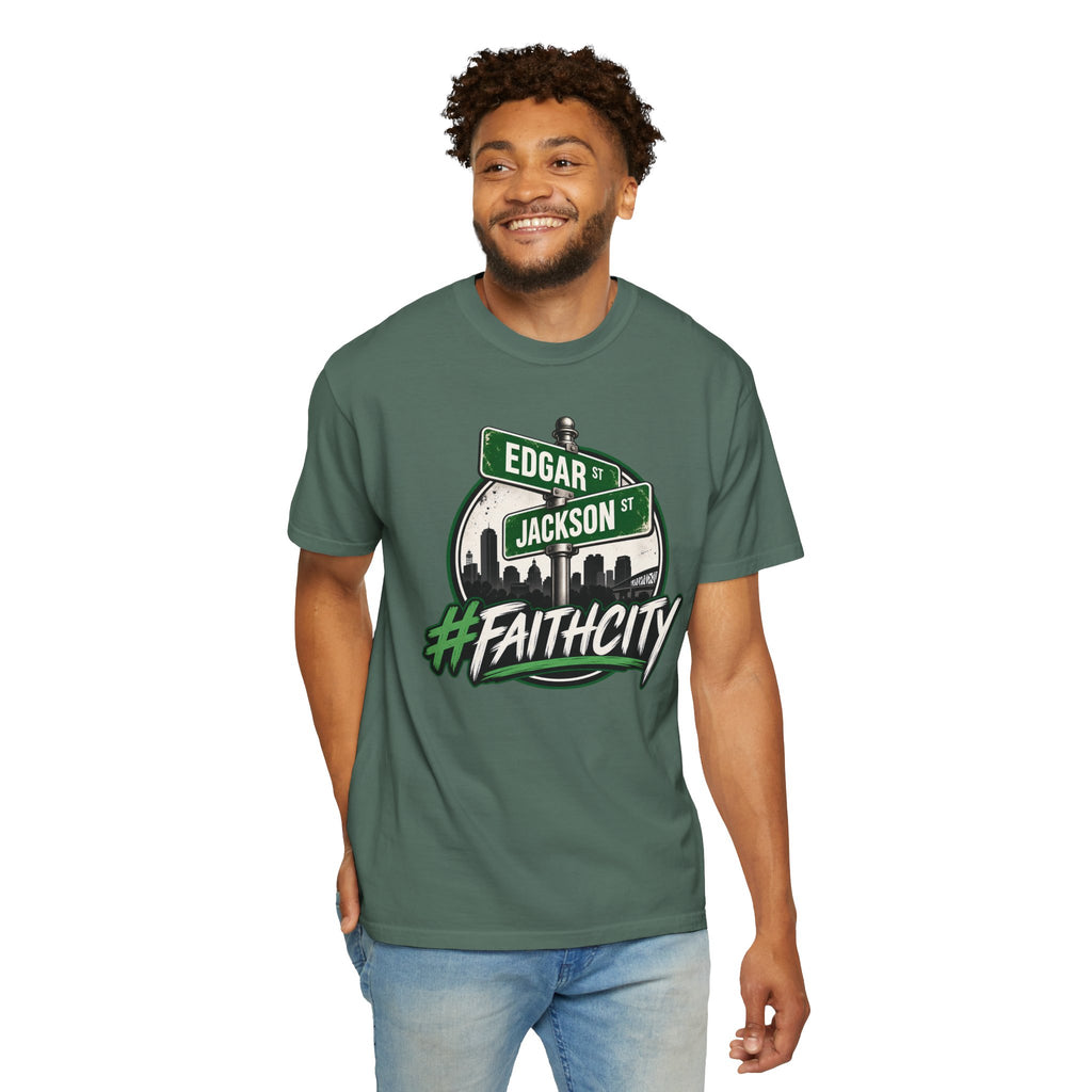 FaithCity Edgar Jackson Street Sign Skyline Tee