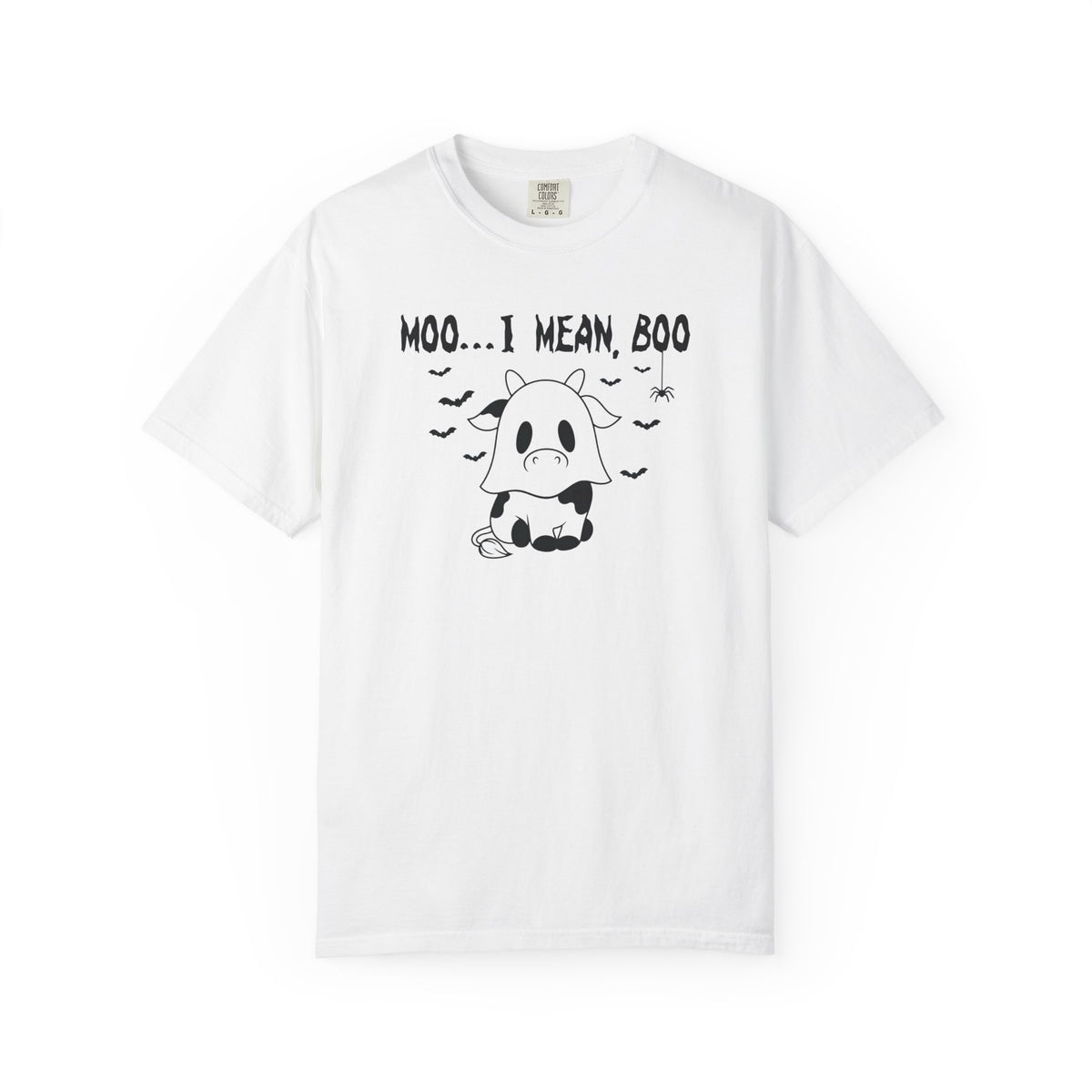Moo... I Mean Boo Cow Halloween T-Shirt