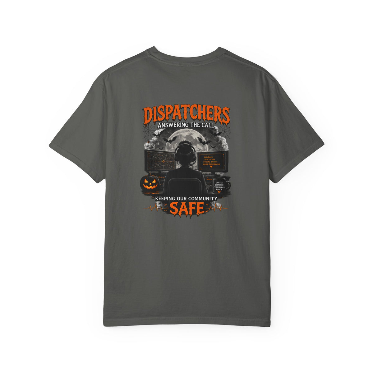 Dispatchers Halloween T-Shirt — "Answering the Call" Emergency Dispatcher Tee