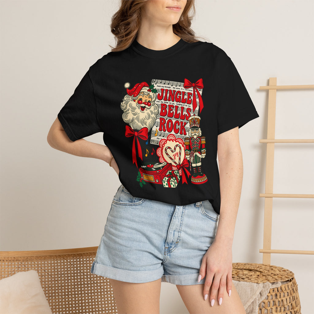 Jingle Bells Rock Christmas T‑Shirt White