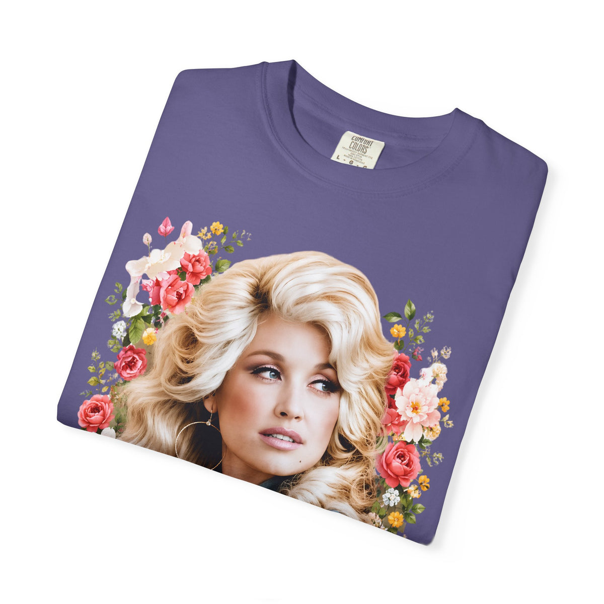 Graphic Tee Retro Floral Portrait I Will Always Love You