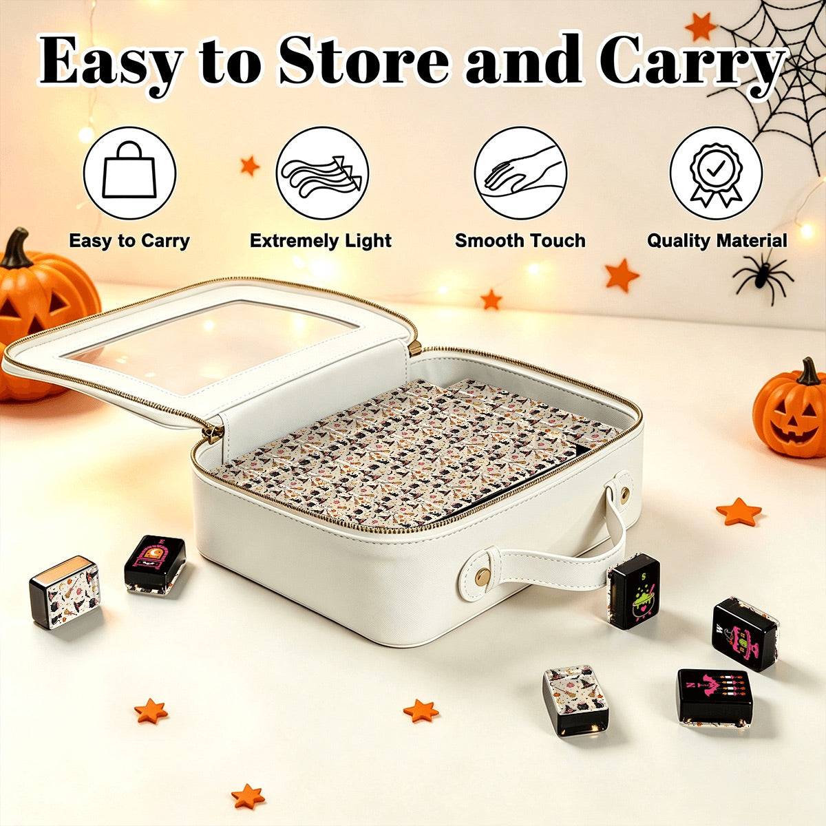 Mahjong Tiles - Witch (Pink)