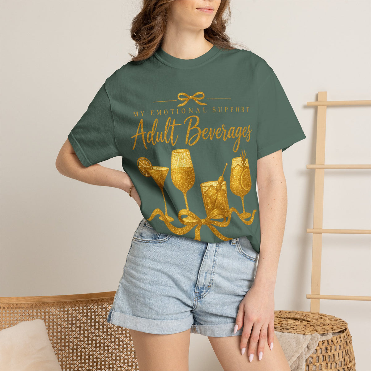 My Emotional Support Drinks Graphic Tee