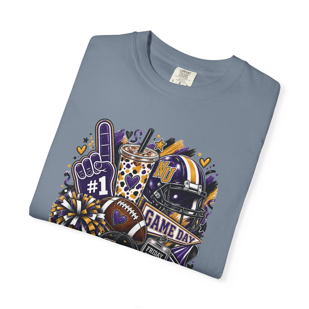 Game Day Football NU Tiger Fan Tee