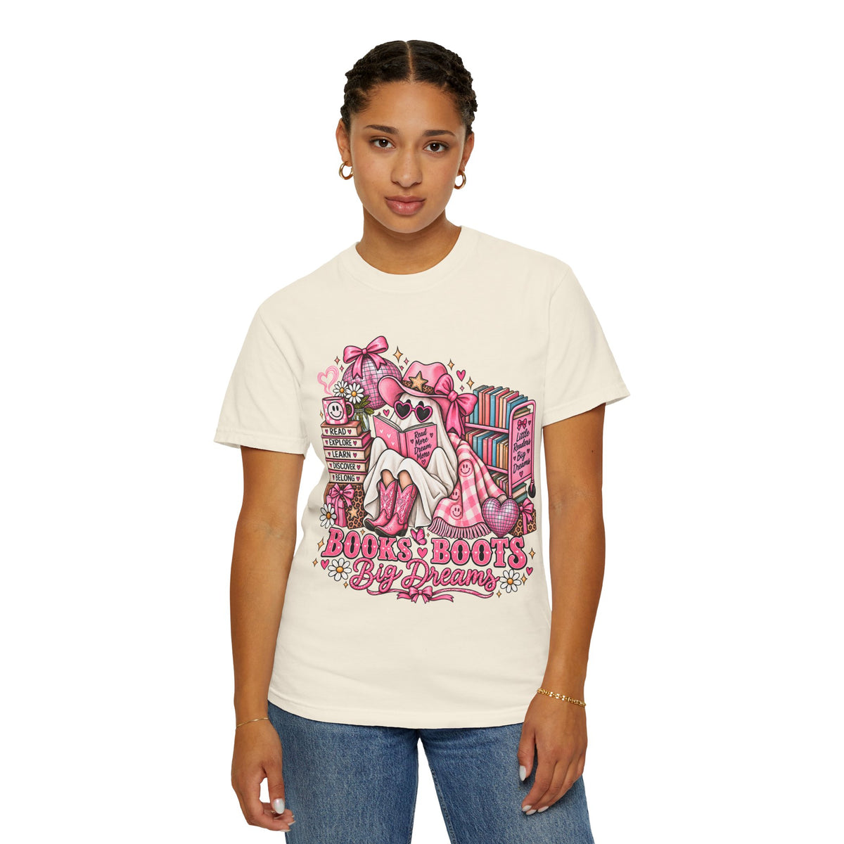 Books & Boots Cozy Reading T-Shirt