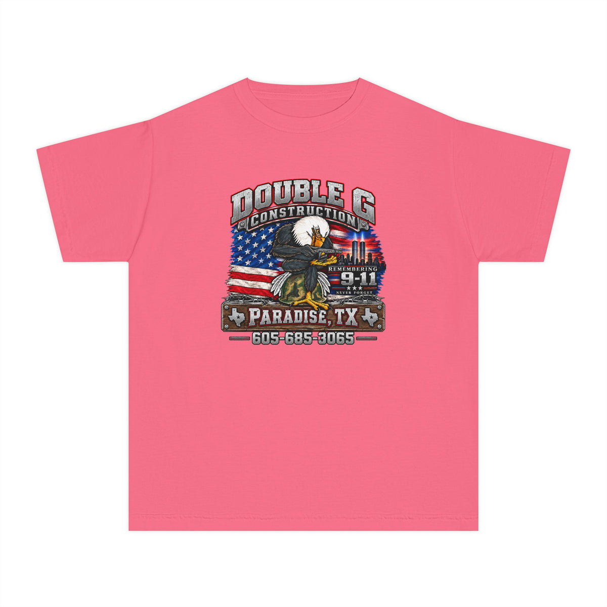 Double G Construction 9 11 Tribute Youth Tee