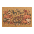 Hey There Pumpkin Doormat Rustic Fall Pumpkin Welcome Mat