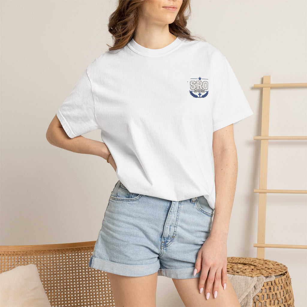 SPOUSE School Resource Officer Tribute T-Shirt — "Then I Heard His Voice Saying: Whom Shall I Send?"