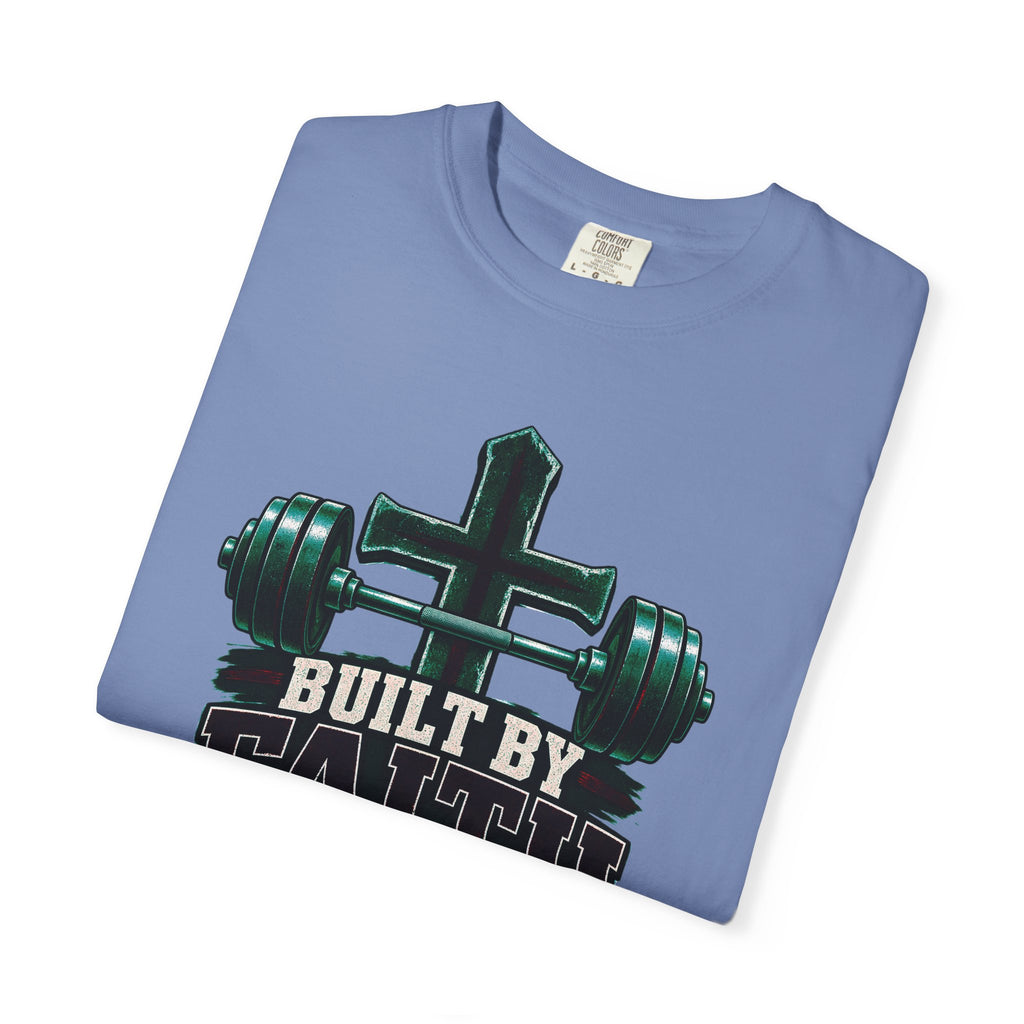 Built by Faith Cross & Barbell T-Shirt