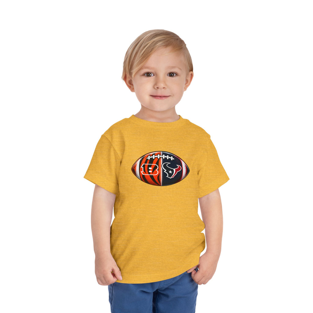 Toddler Split Team Football Tee