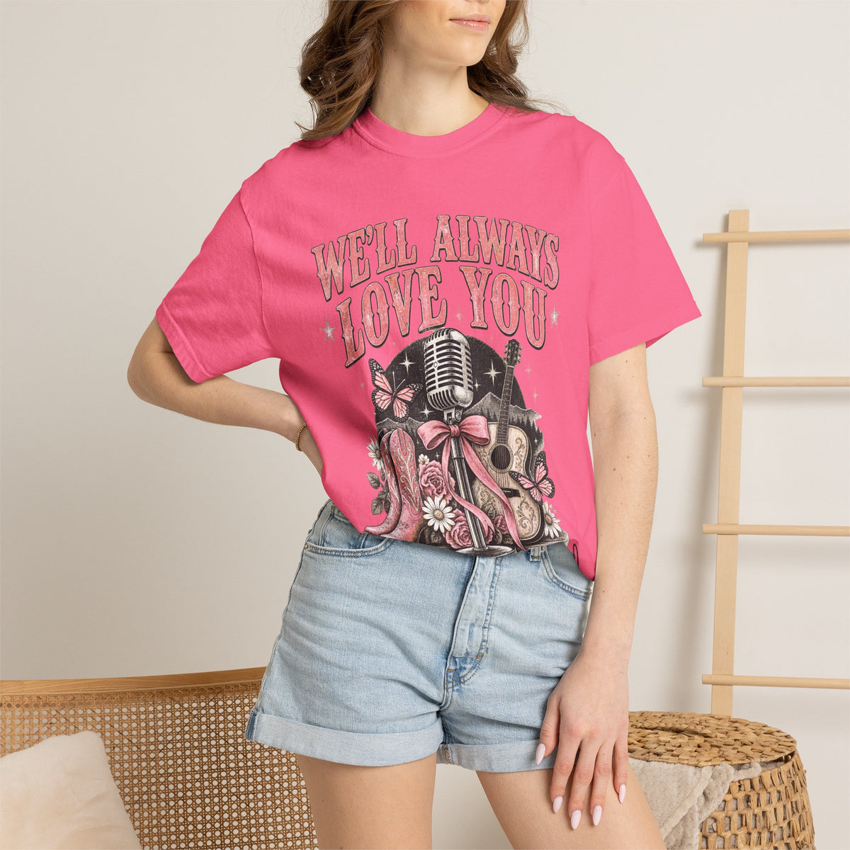 We'll Always Love You Country Girl T-Shirt Memorial Dolly