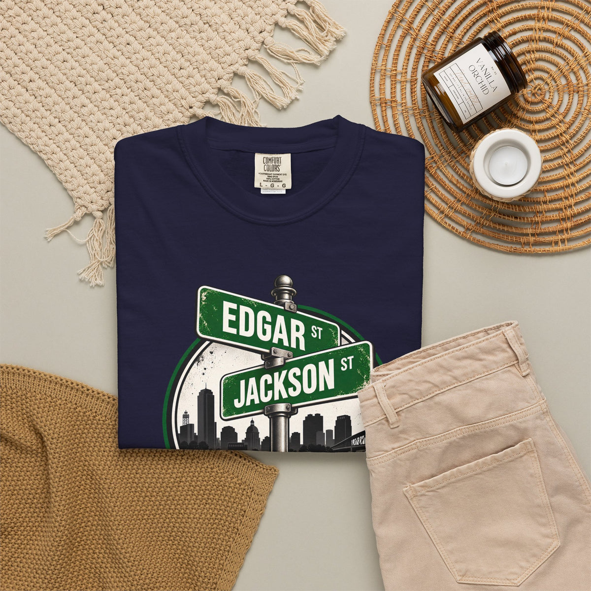 FaithCity Edgar Jackson Street Sign Skyline Tee