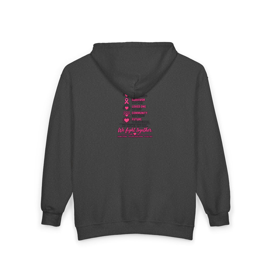 Full Zip Hoodie Pink Breast Cancer Support