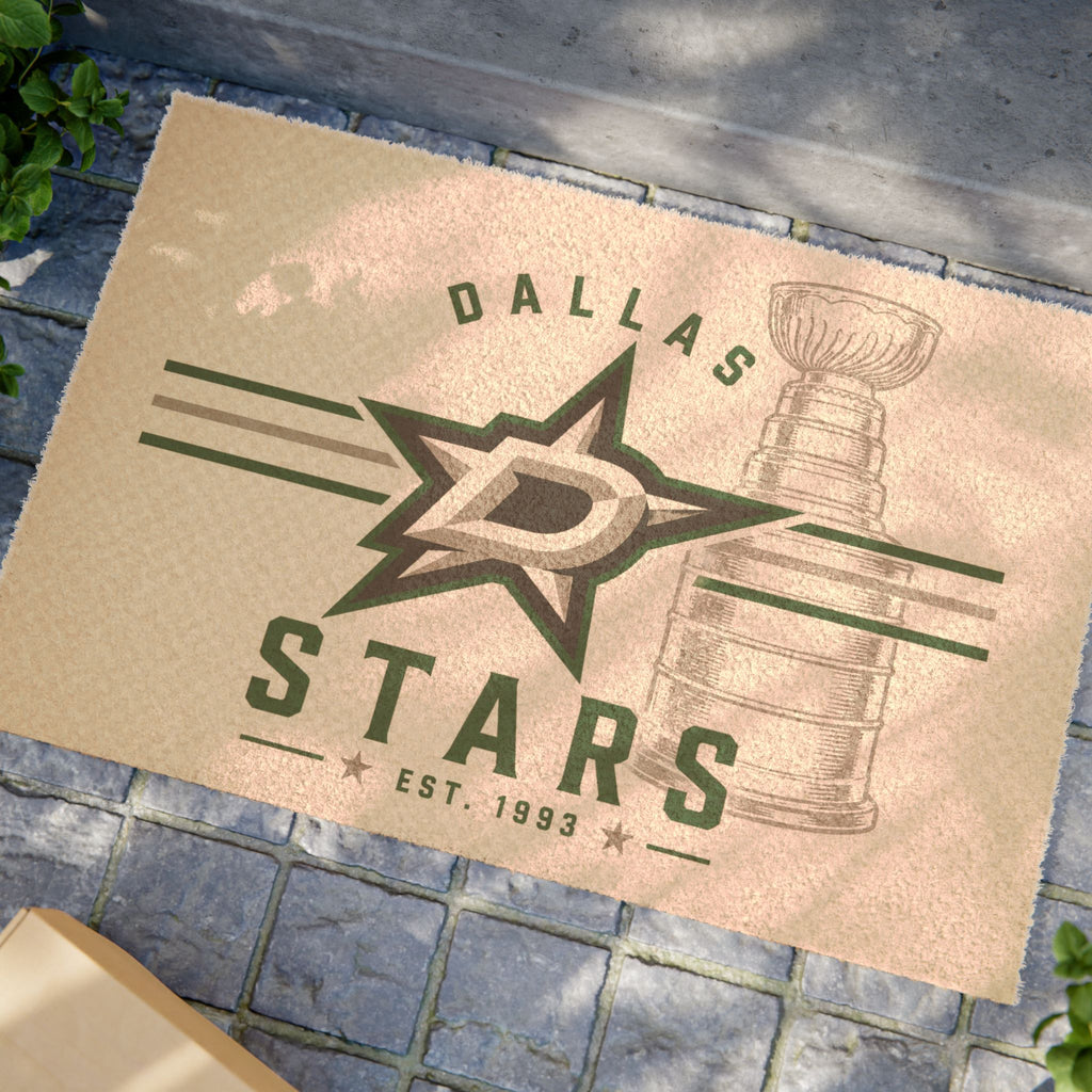 Dallas Star Doormat — NHL Team Welcome Mat
